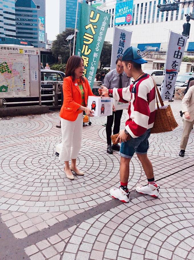 熊本地震にあたって＆地域政党サミット熊本地震募金活動